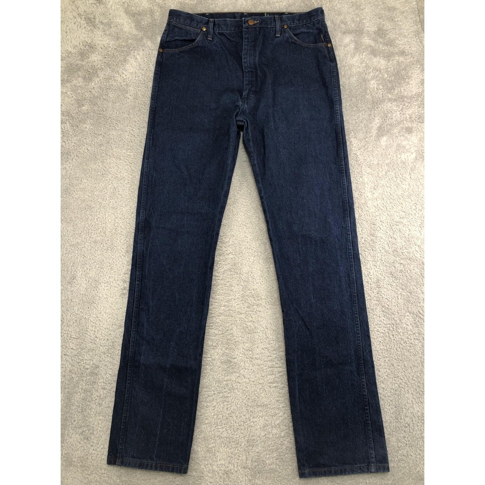 Wrangler Jeans Mens 38x38 (Tag 40x38) Blue Cowboy Cut 13MWZ Western